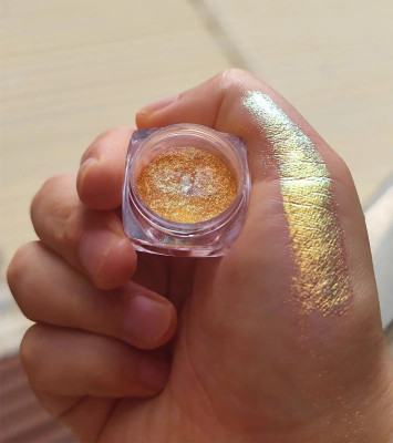MYEONG Golden Loose Powder Pigment-Iridescent Multi Use Pigment For Face/Body/Lip(Golden Yellow)