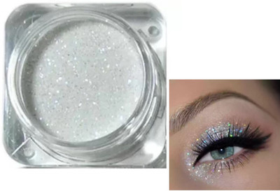 DARVING MultiUse Eye Shadow Glitter Powder Pigment Eye Makeup(WHITE)