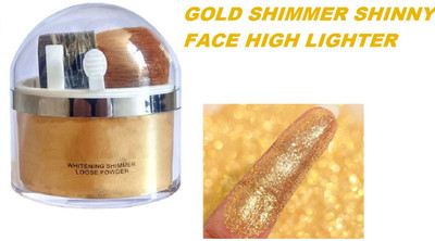 MYEONG BEST FOR MAKE UP USE SHIMMER GOLD SHINY FACE AND BODY HIGHLIGHTER(GOLDEN)