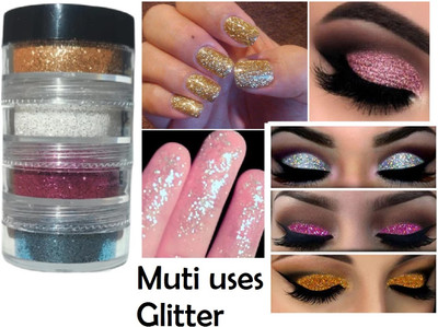 MYEONG 4 In 1 Multi Shade Eye Shadow Glitter Powder(Multi Shade)