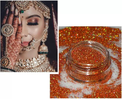 Yuency Best 3D Finish Multi Purpose Soft Touch Copper shimmery glitter(COPPER)