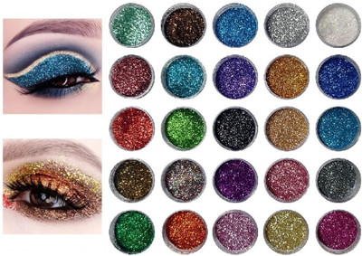 SEUNG Perfect Quality Multicolor Eyeshadow Fine Cosmetics Glitter Powder Makeup(MULTICOLOR)