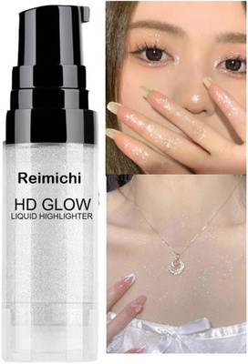 REIMICHI Liquid Highlighter | Illuminating & Glitter Highlighter | Dewy Finish(Silver)