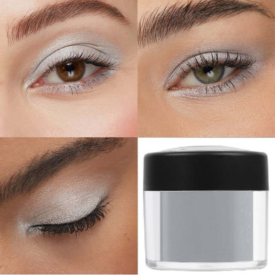 GABBU Shimmery Dust Highly Pigmented Eyeshadow With Radiant Pigment Grey Powder(Grey)