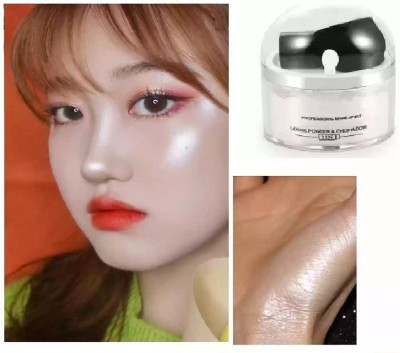 WOONGMI 3D Diamond Shine Silver Dust Shimmery Shiny Face Makeup Powdery(SILVER)