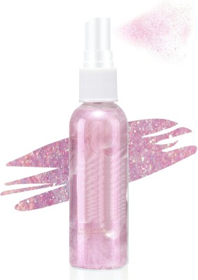 YAWI PINK LIQUID SHINY & SHIMMERY SPRAY BODY & FACE HIGHLIGHTER SHINY HIGHLIGHTER(pink)