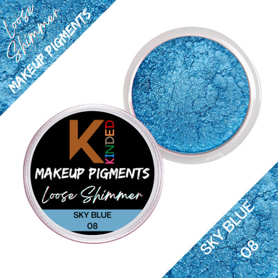 KINDED Loose Makeup Foil Pigments Glitter for Eyes Face Brow Bones Body Shimmer(Sky Blue)