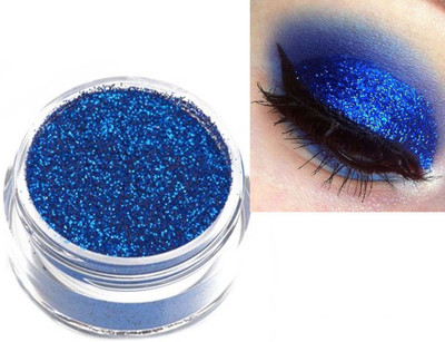 MYEONG 3D Finish Multi Purpose Thick Shimmer Glitters Blue Color Shimmer Powder(Blue)