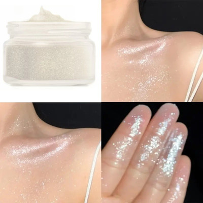 REIMICHI SILVER SHIMMER HIGHLIGHTER POWDER FOR FACE AND BODY(SILVER)