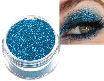 MYEONG 3D Finish Multi Purpose Thick Shimmer Glitters Sky Blue Color Shimmer Powder(Sky Blue)