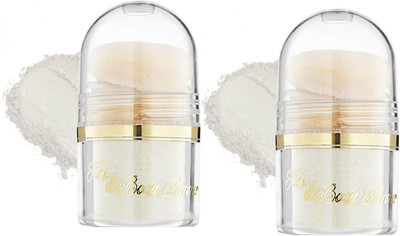 ADJD Powder Shimmer Highlighter For Cheeks & Eyes Makeup Highlighter(WHITE)