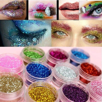 YAWI professioanl make up look best multi use glittery powder 12 g(multi color)