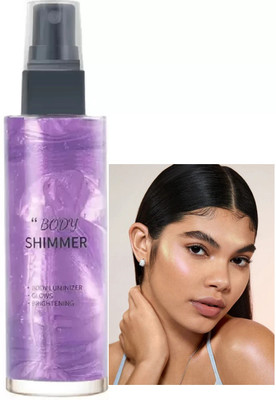 Emijun Ultra Smooth Shine Liquid Highlighter for Face And Body Highlighter(purple)