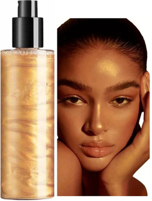 WOONGMI Full Body Highlight Brightening Shimmer Spray Highlighter(Gold)