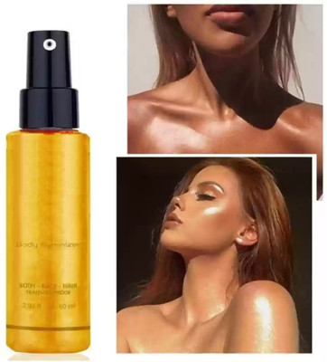EVERERIN Illuminati Base Highlighter 3D glow shine Spray Highlighter(Gold Beam)