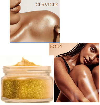 ADJD GOLDEN SHIMMER GLITTER LOOSE HIGHLIGHTER POWDER(GOLD)