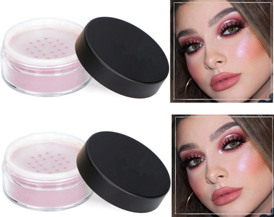 ADJD Combo Light pink colour Illumination Face Makeup powder Highlighter(Light pink)