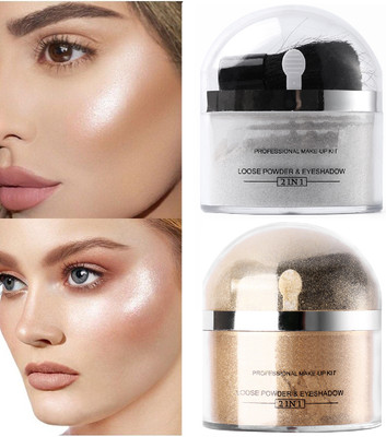 GABBU MULTI USE LOOSE HIGHLIGHTER POWDER GOLD & SILVER(GOLD, SILVER)