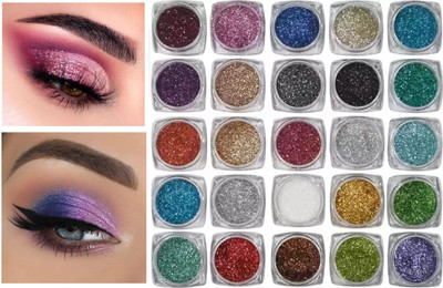 Emijun glitter/Shimmer Powder set of 25(MULTI)