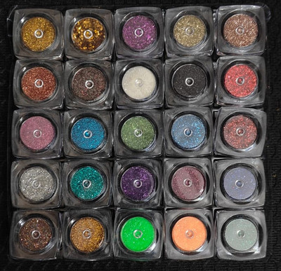 ADJD Best mini shimmer glitter powder eye shadow & nail art multi use(MULTI COLOUR)