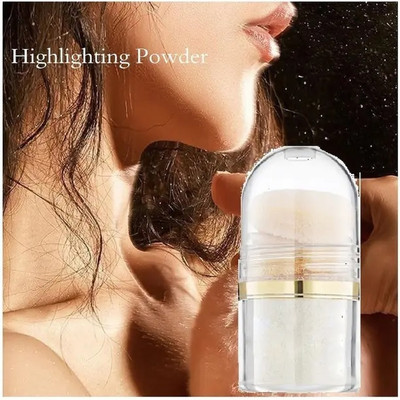 THTC Face and Body Translucent Crystal Shimmer Highlighter For All Skin Type(WHITE)
