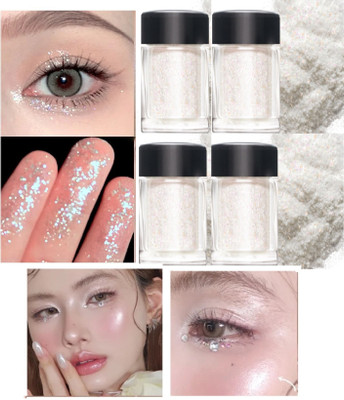 Latixmat Shimmer Mini Highlighter Combo Of 4(Silver)