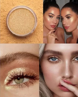 AMOSFIA SHINE GOLDEN GLITTER SHIMMER FINISH MULTI-USE LOOSE HIGHLIGHTER(GOLD)
