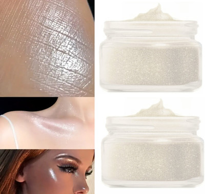ADJD 3D Best Silver Shimmer Best Highlighter Powder(Silver)
