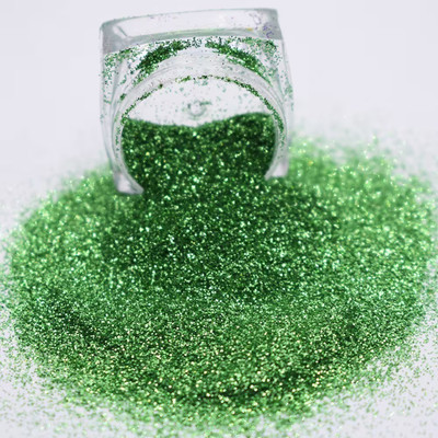 GULGLOW99 Green 3D Dust Multicolor Glitter powder Eyes(LIGHT GREEN)