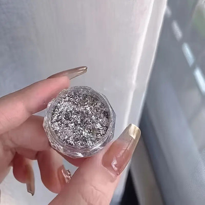 WOONGMI Glitter, Shimmer Highlighter Face and Body Long-lasting Eyeshadow For Womens(Silver)