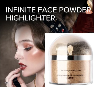 THTC Golden Radiant Face Makeup Shimmer Powdery Golden Highlighter(GOLD)