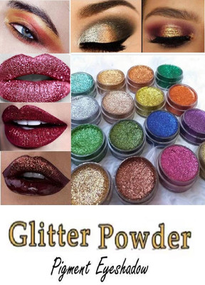 Amaryllis Best Glitter Powder Set 25 Illumination Face Shine Multi Highlighter(MULTICOLOR)