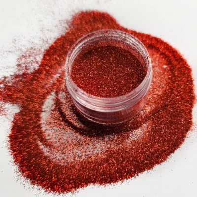 Yuency Best 3D Finish Multi Purpose Soft Touch red shimmery glitter(red)