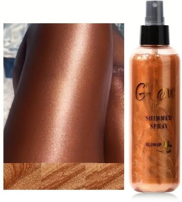 MYEONG Copper Body Glitter Spray,Shimmer Glimmer Spray for Hair and Body(Copper)