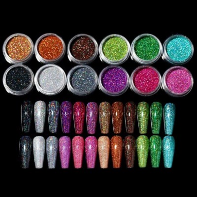 luzimaisa 12 Pcs Shining Eyeshadow Shimmer Dust(Multicolor)