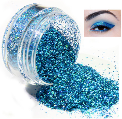 Latixmat Best 3D Finish Multi Purpose Soft Touch sky blue shimmery glitter combo(SKY BLUE)