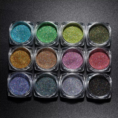 luzimaisa Colors Chrome Nail Powder Set OF 12 pcs(Multicolor)