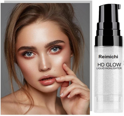 REIMICHI Liquid Highlighter For Face Makeup Illuminating With Dewy Finish Highlighter(Silver)