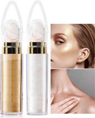 ADJD Combo Sparkle Body and Face Highlighter Stick Golden & silver(GOLDEN, SILVER)