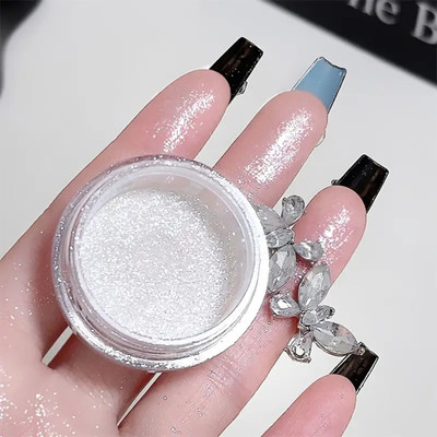 ADJD Highlighter Glitter Powder for Face and Eyes Multi-Purpose Shimmer(SILVER)