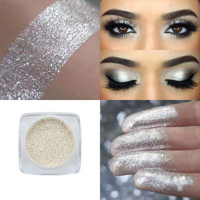 MYEONG High Quality Pigment Eyeshadow Face Body Makeup Shining White(White)