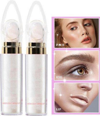 ADJD Intense Silver Shimmer Powder Loose Face Shiner  Highlighter(SILVER)