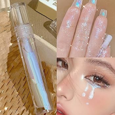 Jiwoo Liquid Eyeshadow | Gel-Based Formula | Shimmer Finish| Blends Easily(SILVER)