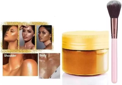 YAWI new Illuminator Glowing Shimmer Shimmery Shiny Gold Highlight Highlighter(GOLD)