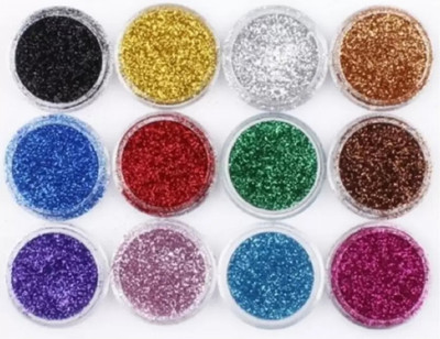Arcanuy Glitter Eye Shadow - Pack Of 12 - Multi color(MULTICOLOR)
