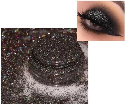 Yuency BEST MATTE SHIMME GLITTER POWDER EYE SHADOW OR NAIL ART(BLACK)