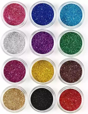 DARVING Sparkling Loose Shimmer Multicolor Eye Shadow Glitter Powder Pigment Eye Makeup(MULTI COLOR)