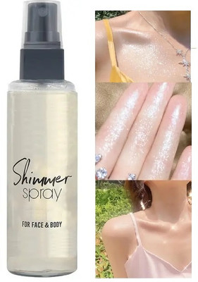 THTC Korean Face & Body Highlighting Spray Highlighter(Silver)