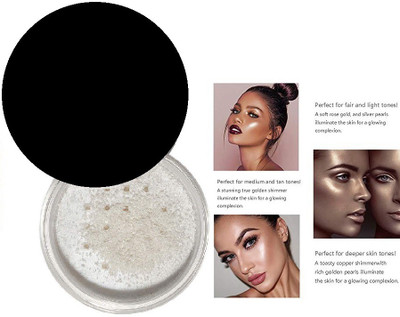 LILLYAMOR MOON Silver Shimmer Highlighter Powder(SILVER)