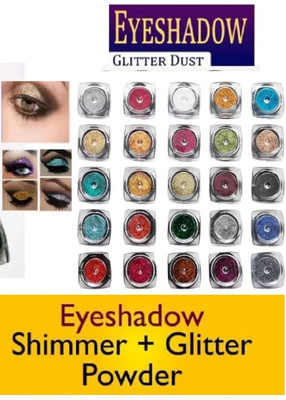 Amaryllis Shimmer Multiuse Eye Shadow Glitter Powder Pigment Eye Makeup(MULTICOLOR)